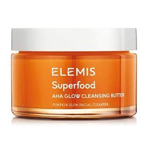 ELEMIS Superfood AHA Glow Cleansing Butter - Pumpkin Glow Facial Cleanser - NEW